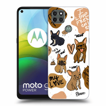 Picasee silikonový černý obal pro Motorola Moto G9 Power - Frenchies