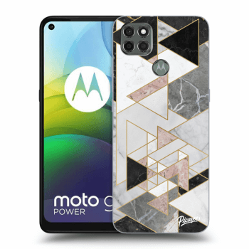 Picasee silikonový černý obal pro Motorola Moto G9 Power - Light geometry