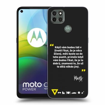 Picasee silikonový černý obal pro Motorola Moto G9 Power - Kazma - MĚLI BYSTE SE DO TOHO PUSTIT