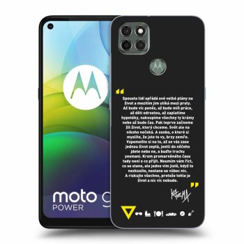 Picasee silikonový černý obal pro Motorola Moto G9 Power - Kazma - BUĎTE TROCHU YESMANI