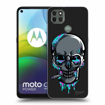 Picasee silikonový černý obal pro Motorola Moto G9 Power - EARTH - Lebka 3.0