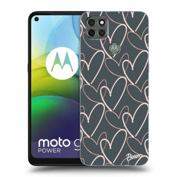 Picasee silikonový černý obal pro Motorola Moto G9 Power - Lots of love