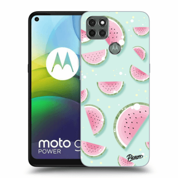 Picasee silikonový černý obal pro Motorola Moto G9 Power - Watermelon 2