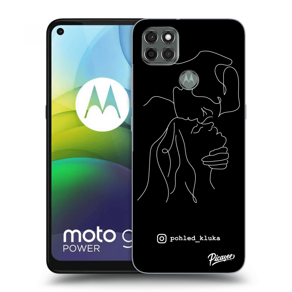 Picasee silikonový černý obal pro Motorola Moto G9 Power - Forehead kiss White