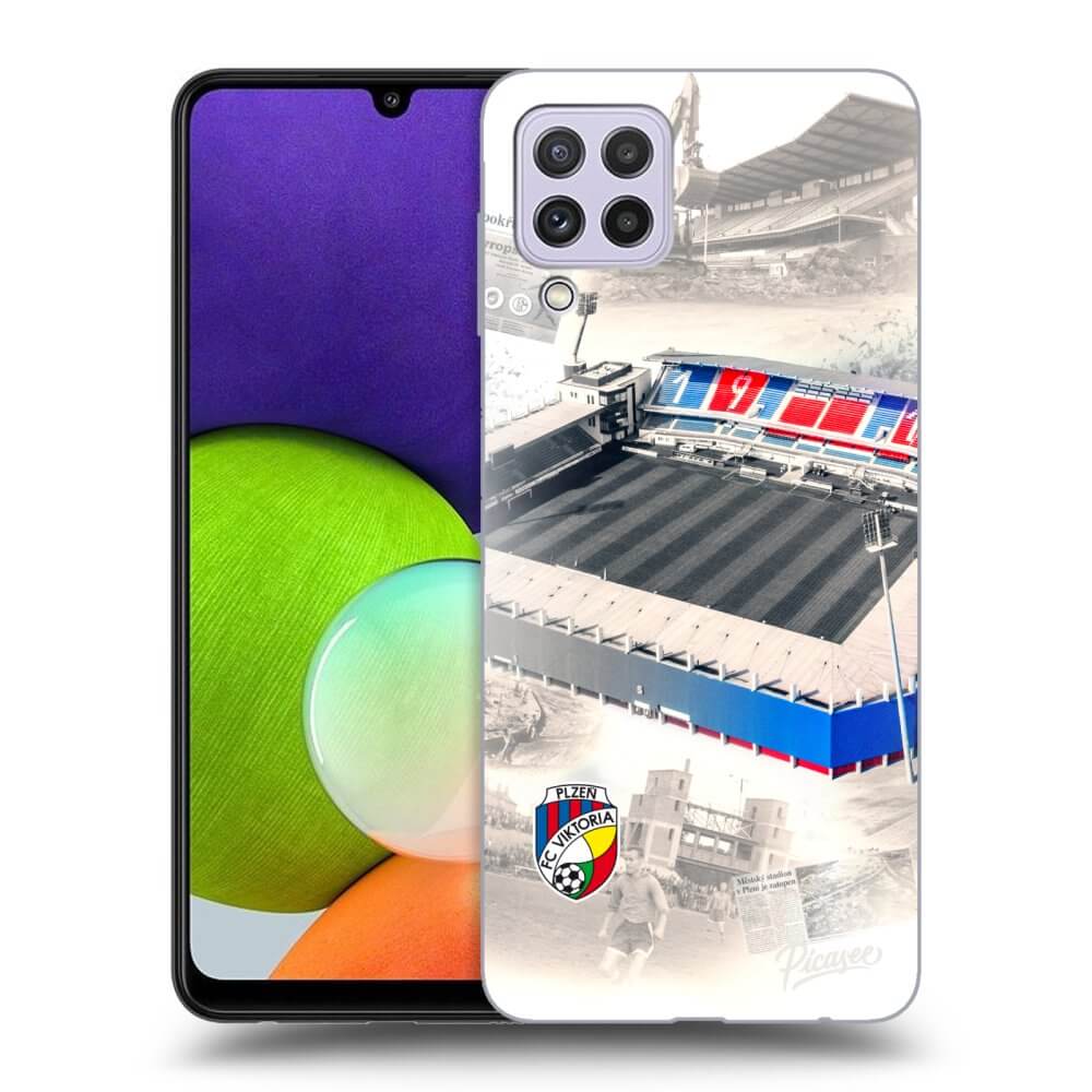 Picasee silikonový černý obal pro Samsung Galaxy A22 A225F 4G - FC Viktoria Plzeň G