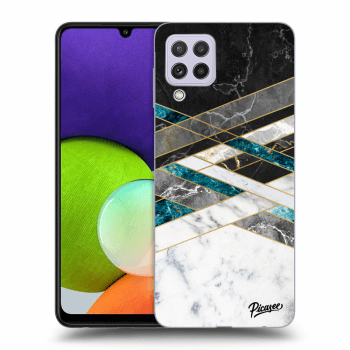 Picasee ULTIMATE CASE pro Samsung Galaxy A22 A225F 4G - Black & White geometry