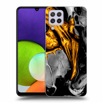 Obal pro Samsung Galaxy A22 A225F - Black Gold