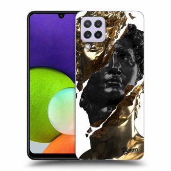 Obal pro Samsung Galaxy A22 A225F - Gold - Black