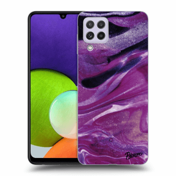 Obal pro Samsung Galaxy A22 A225F 4G - Purple glitter