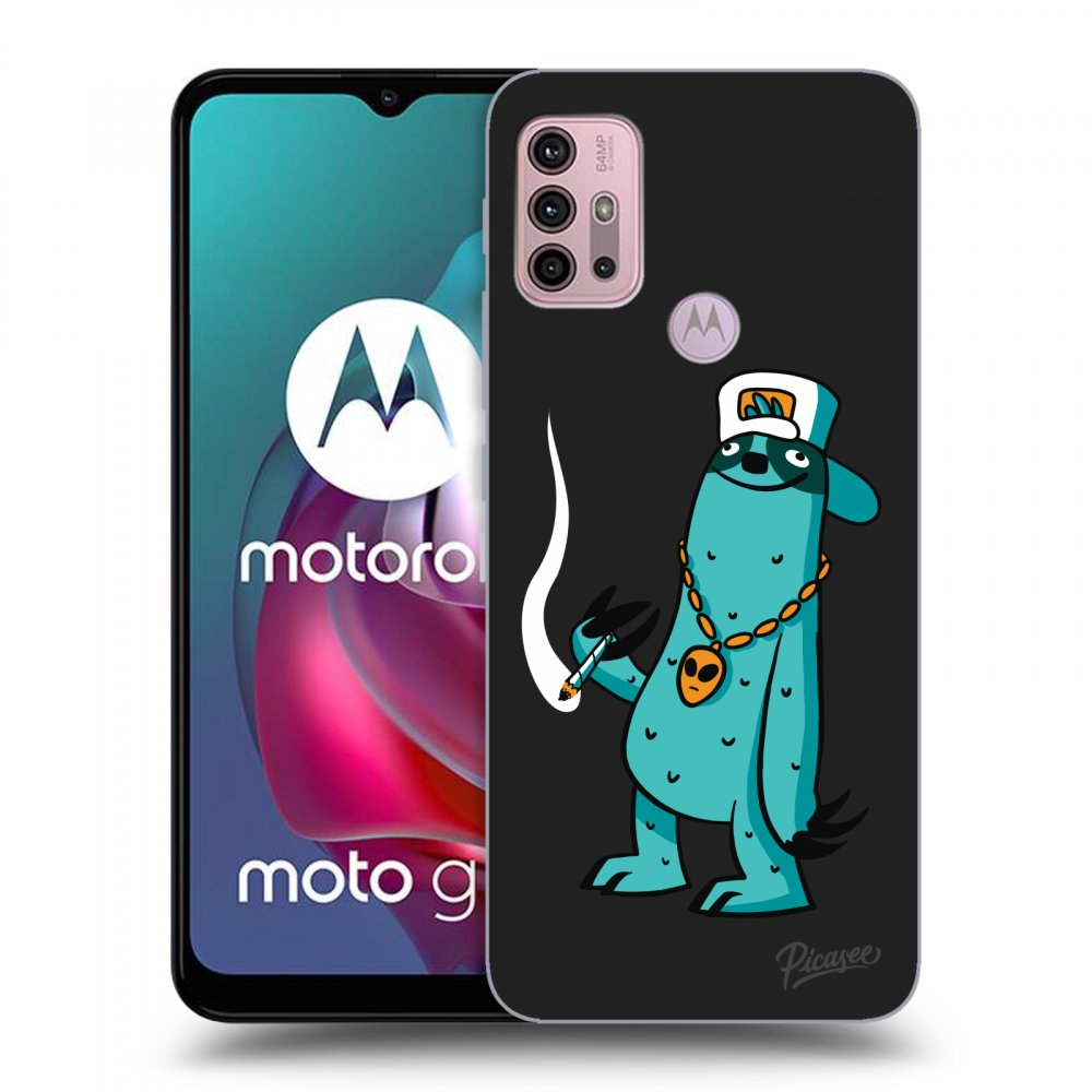 Picasee silikonový černý obal pro Motorola Moto G30 - Earth - Je mi fajn