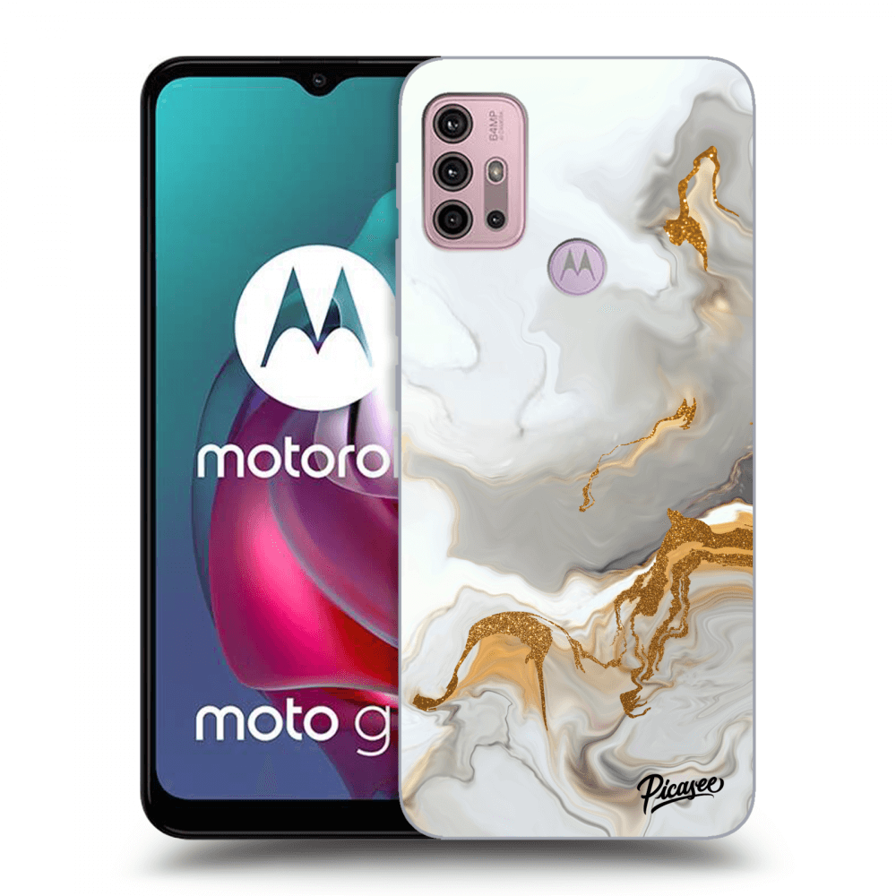 Picasee silikonový černý obal pro Motorola Moto G30 - Her