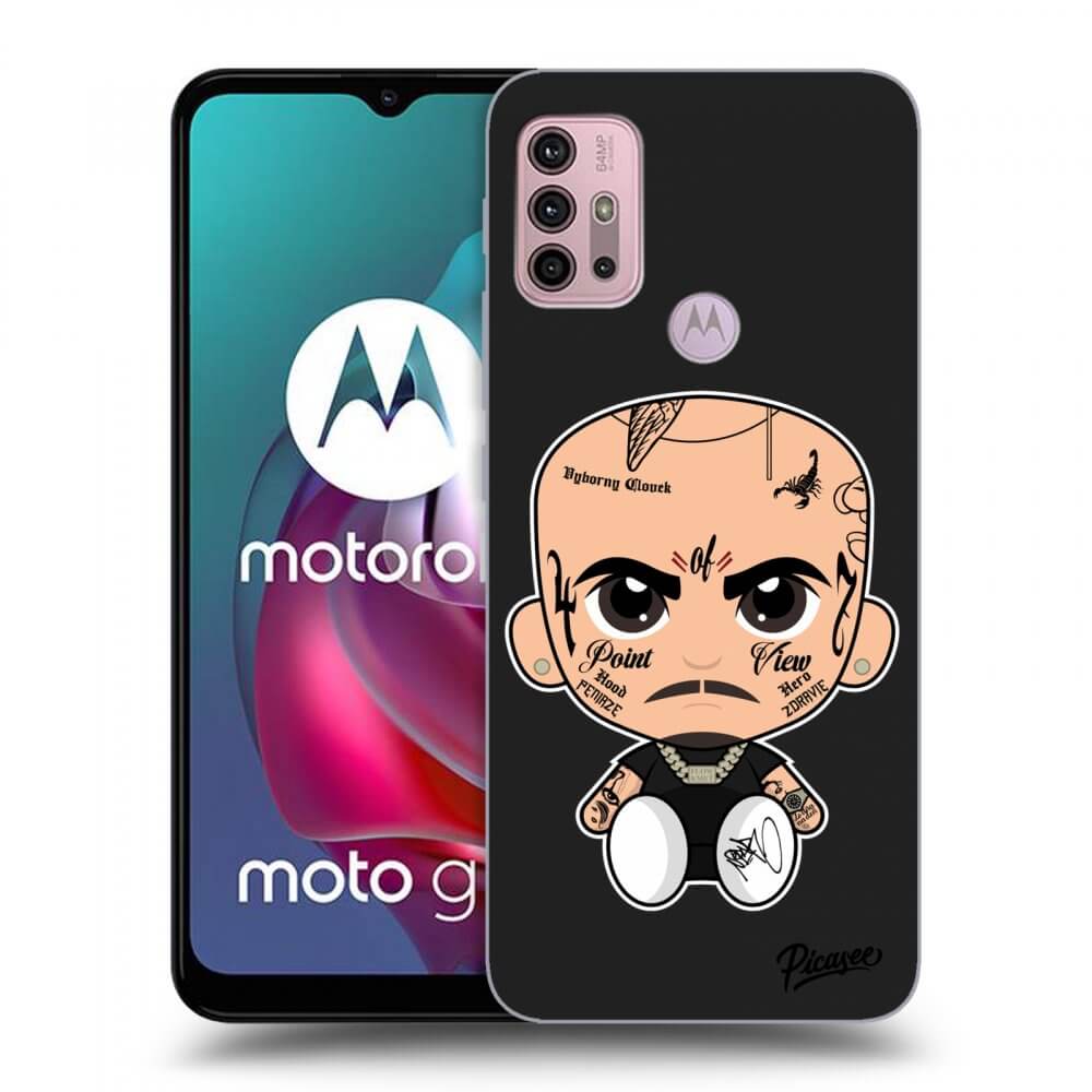 Picasee silikonový černý obal pro Motorola Moto G30 - Separ