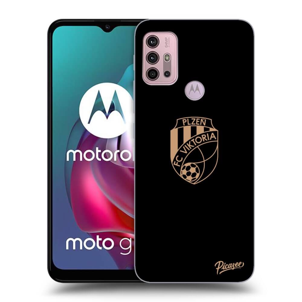 Picasee silikonový černý obal pro Motorola Moto G30 - FC Viktoria Plzeň I