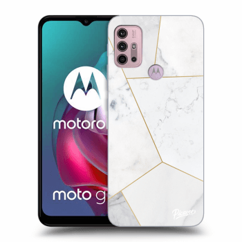 Picasee ULTIMATE CASE pro Motorola Moto G30 - White tile
