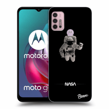 Picasee silikonový černý obal pro Motorola Moto G30 - Astronaut Minimal