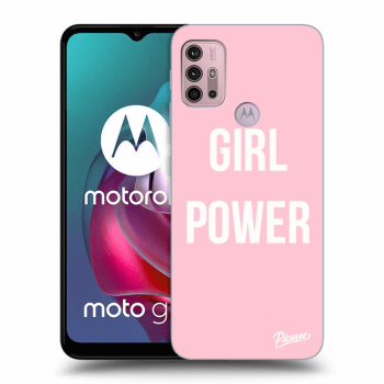 Picasee silikonový černý obal pro Motorola Moto G30 - Girl power