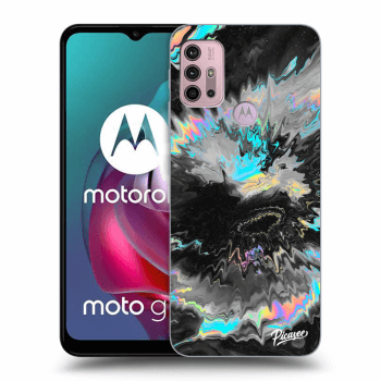 Picasee silikonový černý obal pro Motorola Moto G30 - Magnetic