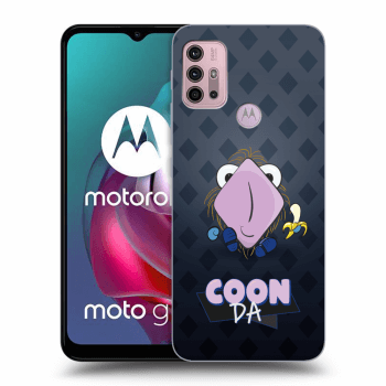 Picasee silikonový černý obal pro Motorola Moto G30 - COONDA chlupatka - tmavá