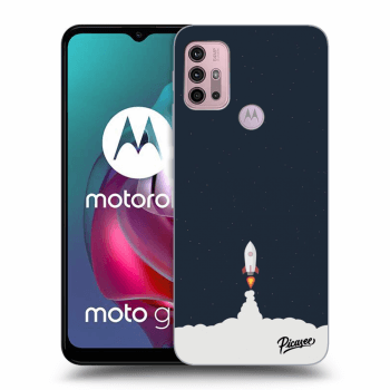 Picasee silikonový černý obal pro Motorola Moto G30 - Astronaut 2