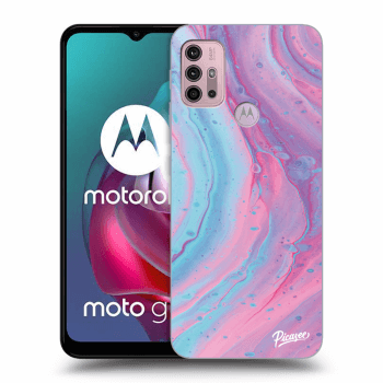 Obal pro Motorola Moto G30 - Pink liquid