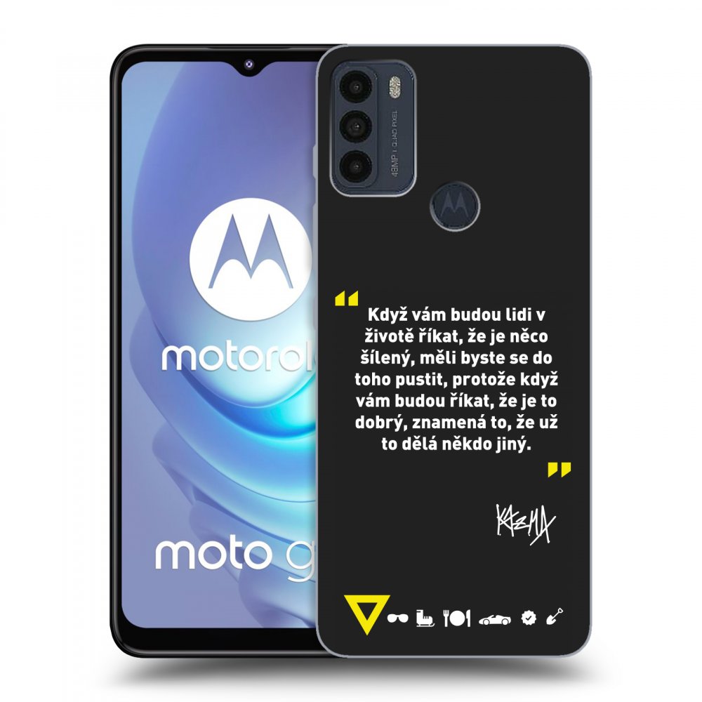 Picasee silikonový černý obal pro Motorola Moto G50 - Kazma - MĚLI BYSTE SE DO TOHO PUSTIT