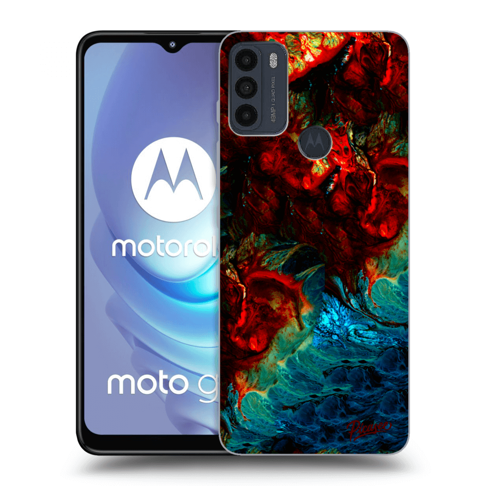 Picasee silikonový černý obal pro Motorola Moto G50 - Universe