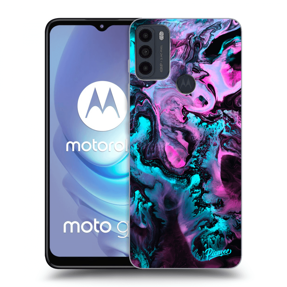 Picasee silikonový černý obal pro Motorola Moto G50 - Lean