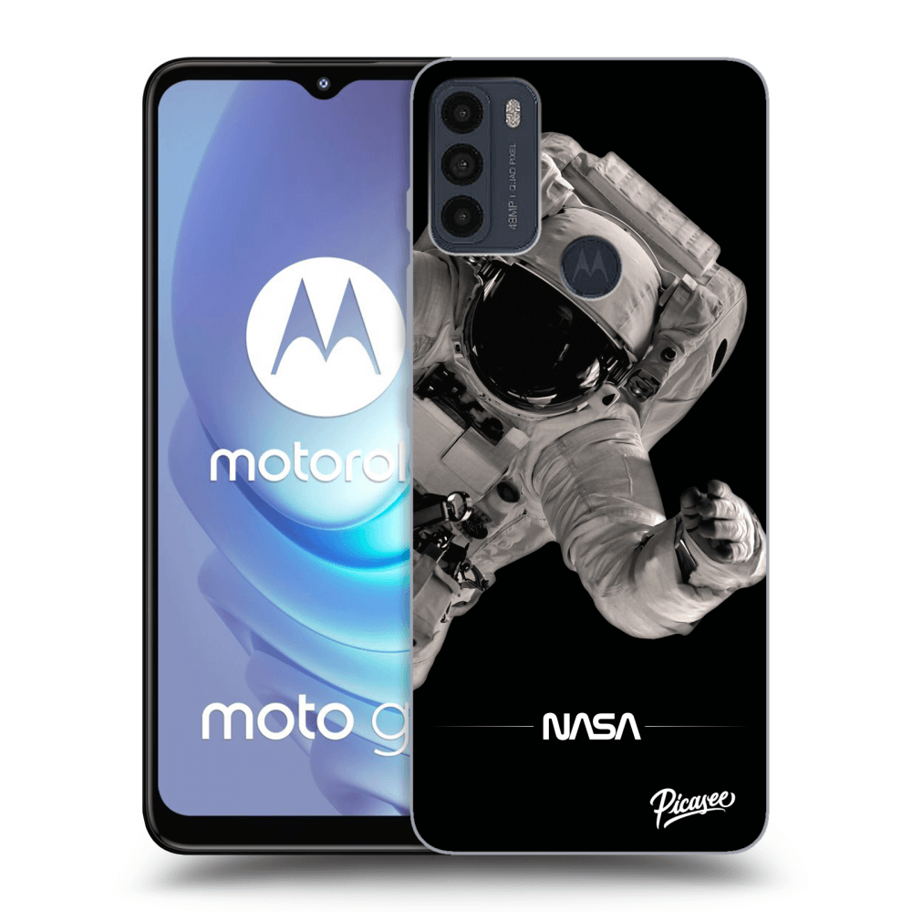 Picasee silikonový černý obal pro Motorola Moto G50 - Astronaut Big