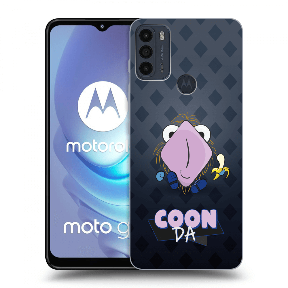 Picasee silikonový černý obal pro Motorola Moto G50 - COONDA chlupatka - tmavá