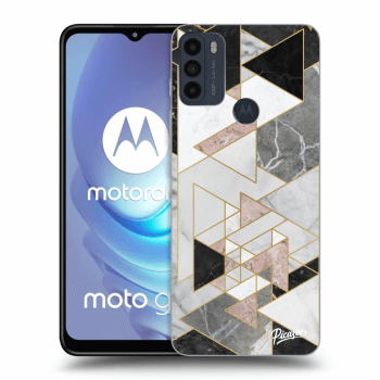 Picasee silikonový černý obal pro Motorola Moto G50 - Light geometry