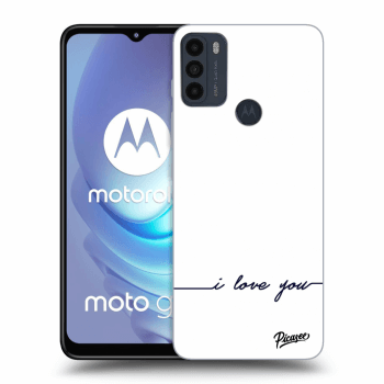 Picasee silikonový černý obal pro Motorola Moto G50 - I love you