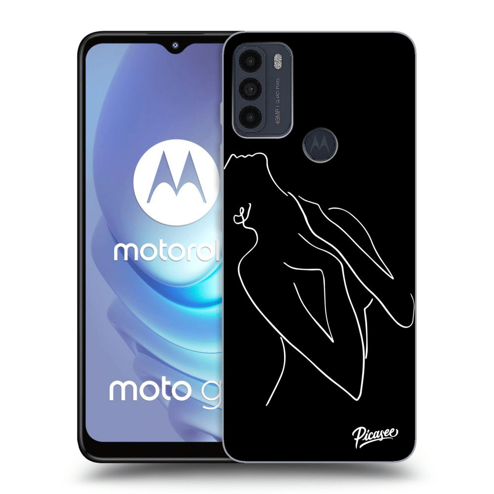 Picasee silikonový černý obal pro Motorola Moto G50 - Sensual girl White