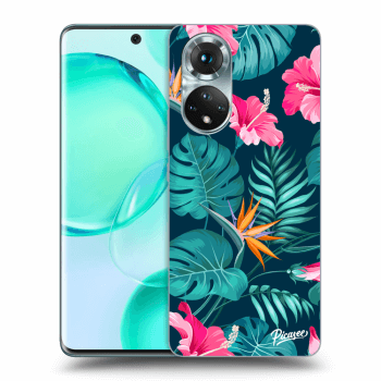 Obal pro Honor 50 5G - Pink Monstera