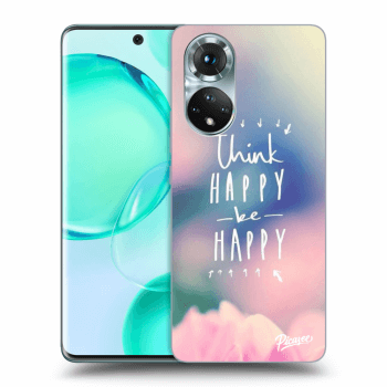 Picasee silikonový průhledný obal pro Honor 50 5G - Think happy be happy