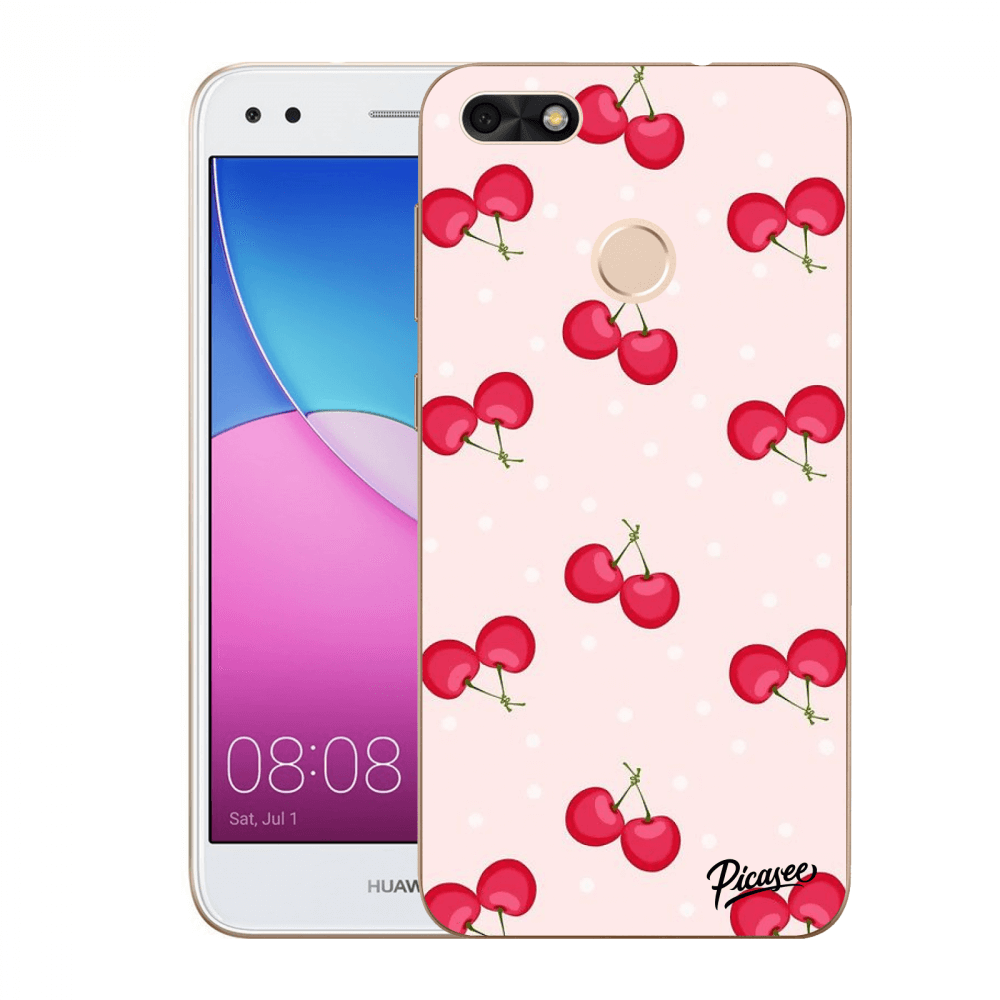 Picasee silikonový průhledný obal pro Huawei P9 Lite Mini - Cherries