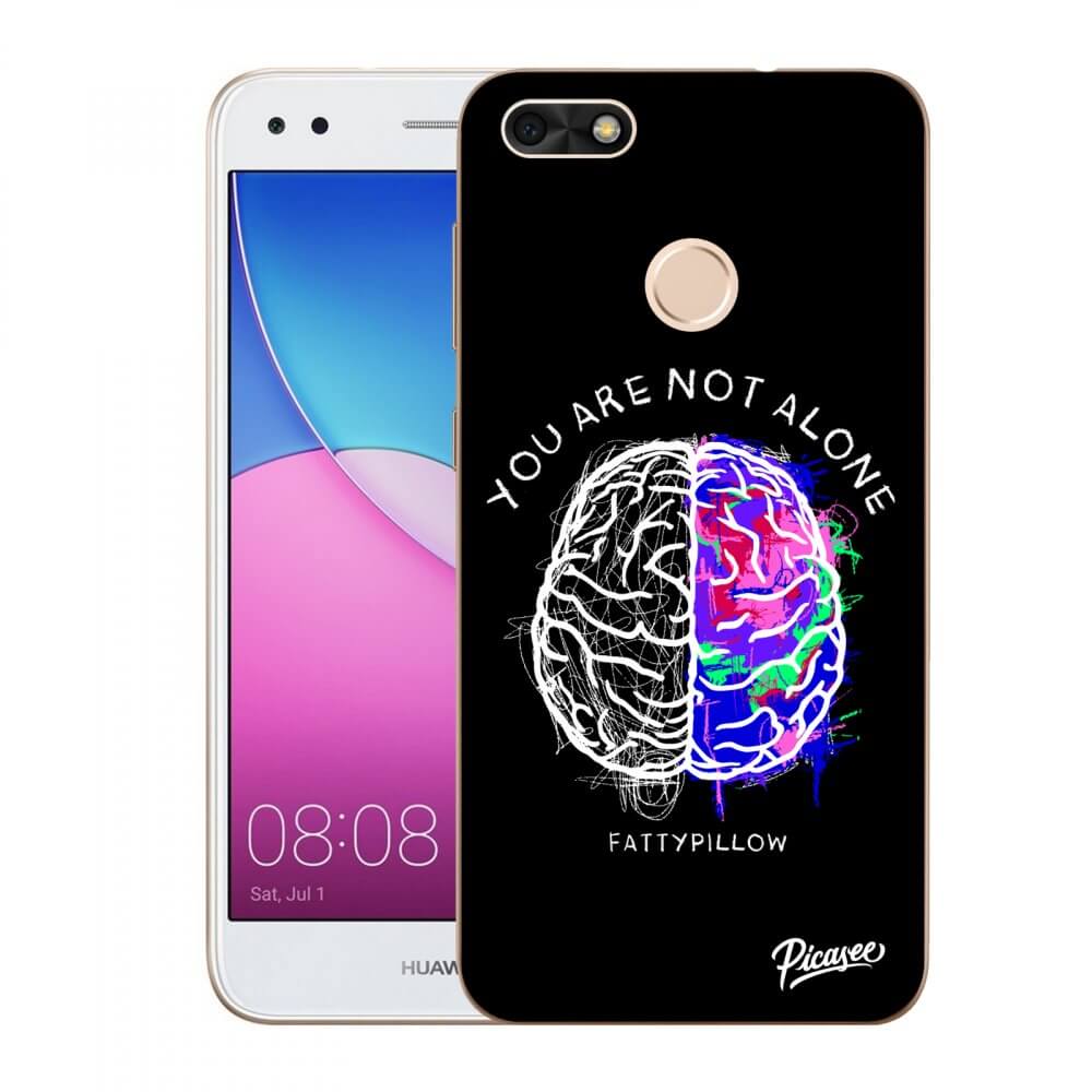 Picasee silikonový průhledný obal pro Huawei P9 Lite Mini - Brain - White