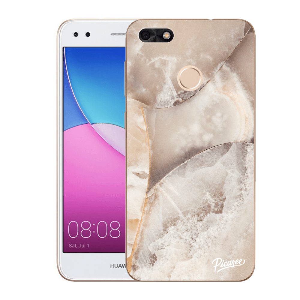Picasee silikonový průhledný obal pro Huawei P9 Lite Mini - Cream marble
