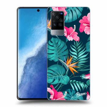 Obal pro Vivo X60 Pro 5G - Pink Monstera