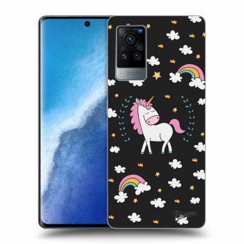 Picasee silikonový černý obal pro Vivo X60 Pro 5G - Unicorn star heaven