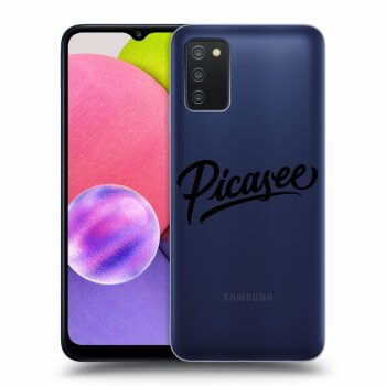 Picasee silikonový průhledný obal pro Samsung Galaxy A03s A037G - Picasee - black