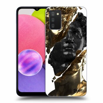 Obal pro Samsung Galaxy A03s A037G - Gold - Black