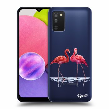 Obal pro Samsung Galaxy A03s A037G - Flamingos couple