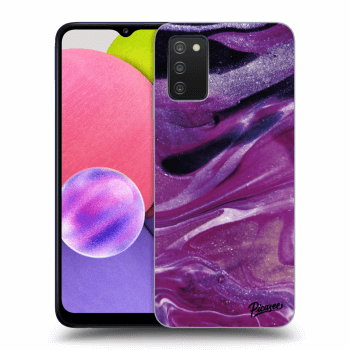 Obal pro Samsung Galaxy A03s A037G - Purple glitter