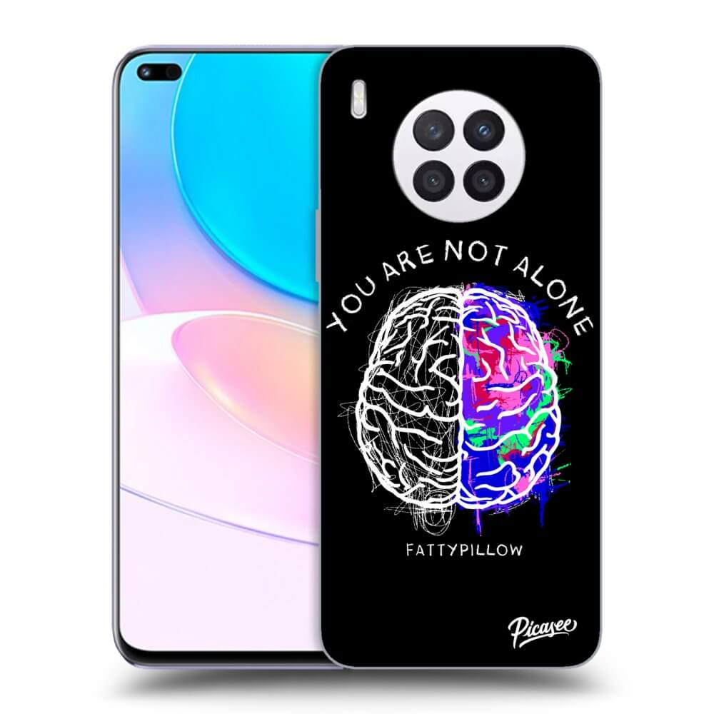 Picasee silikonový průhledný obal pro Huawei Nova 8i - Brain - White