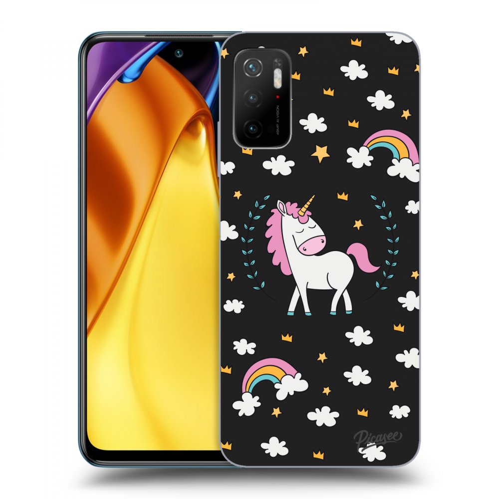 Picasee silikonový černý obal pro Xiaomi Poco M3 Pro 5G - Unicorn star heaven