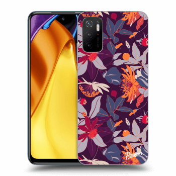 Obal pro Xiaomi Poco M3 Pro 5G - Purple Leaf