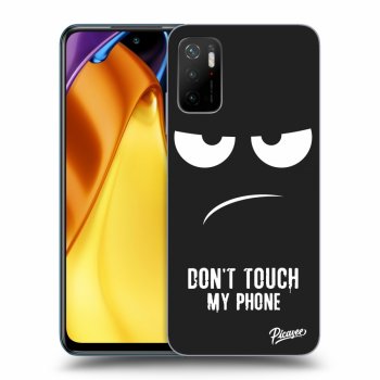 Picasee silikonový černý obal pro Xiaomi Poco M3 Pro 5G - Don't Touch My Phone