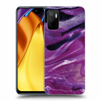 Obal pro Xiaomi Poco M3 Pro 5G - Purple glitter