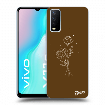 Picasee ULTIMATE CASE pro Vivo Y11s - Brown flowers