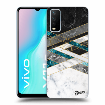 Obal pro Vivo Y11s - Black & White geometry